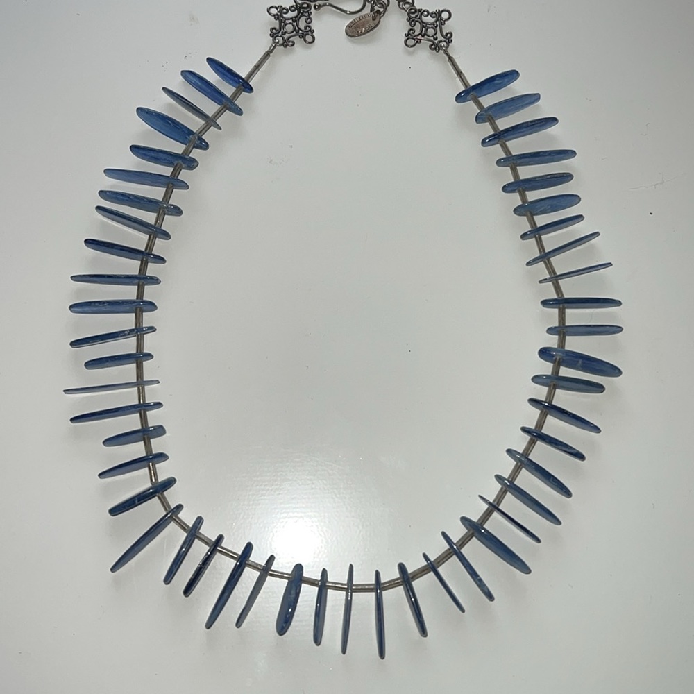 Bess Heitner design Kyanite stick necklace